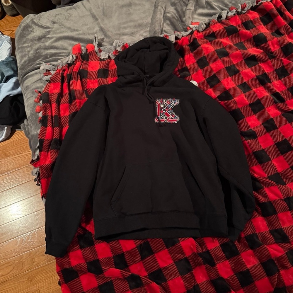 Kith Needlepoint Hoodie Black L
